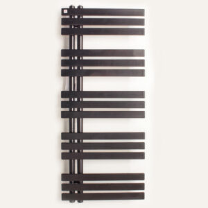 2in1 Radiátor, egyenes, szögletes cső, 120*50 cm - fekete, 520 W